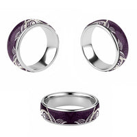 Aloha Hawaii Kalo Pikake Lei Classic Ring Chest Tattoo Purple Hawaiian Pattern