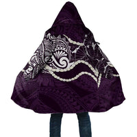 Aloha Hawaii Kalo Pikake Lei Cloak Chest Tattoo Purple Hawaiian Pattern