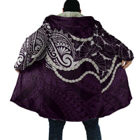 Aloha Hawaii Kalo Pikake Lei Cloak Chest Tattoo Purple Hawaiian Pattern