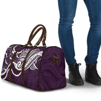 Aloha Hawaii Kalo Pikake Lei Travel Bag Chest Tattoo Purple Hawaiian Pattern