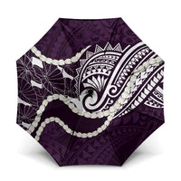 Aloha Hawaii Kalo Pikake Lei Umbrella Chest Tattoo Purple Hawaiian Pattern LT14 One Size Folded 11.42 inch Opened Diameter 37.4 inch Purple - Polynesian Pride