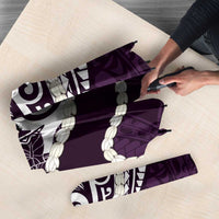 Aloha Hawaii Kalo Pikake Lei Umbrella Chest Tattoo Purple Hawaiian Pattern LT14 - Polynesian Pride