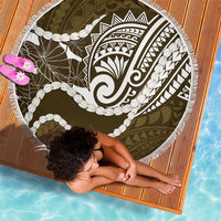 Aloha Hawaii Kalo Pikake Lei Beach Blanket Chest Tattoo Gold Hawaiian Pattern