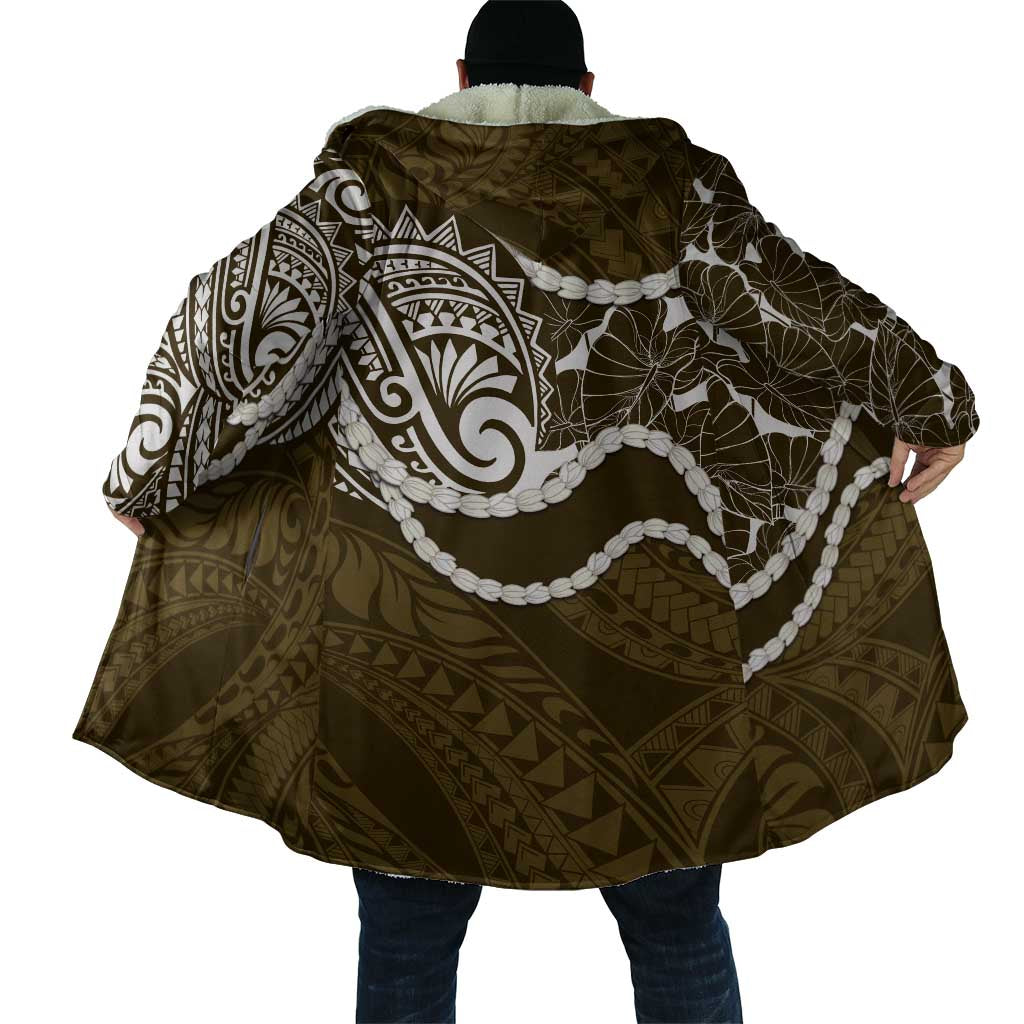 Aloha Hawaii Kalo Pikake Lei Cloak Chest Tattoo Gold Hawaiian Pattern