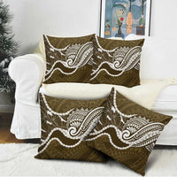 Aloha Hawaii Kalo Pikake Lei Pillow Cover Chest Tattoo Gold Hawaiian Pattern LT14 - Polynesian Pride