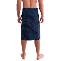 Aloha Hawaii Kalo Pikake Lei Lavalava Chest Tattoo Oxford Blue Hawaiian Pattern LT14 - Polynesian Pride