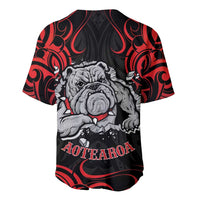 Personalised Aotearoa Bulldog Baseball Jersey NZ Maori Tattoo