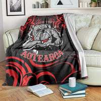 Personalised Aotearoa Bulldog Blanket NZ Maori Tattoo