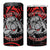 Personalised Aotearoa Bulldog 4 in 1 Can Cooler Tumbler NZ Maori Tattoo