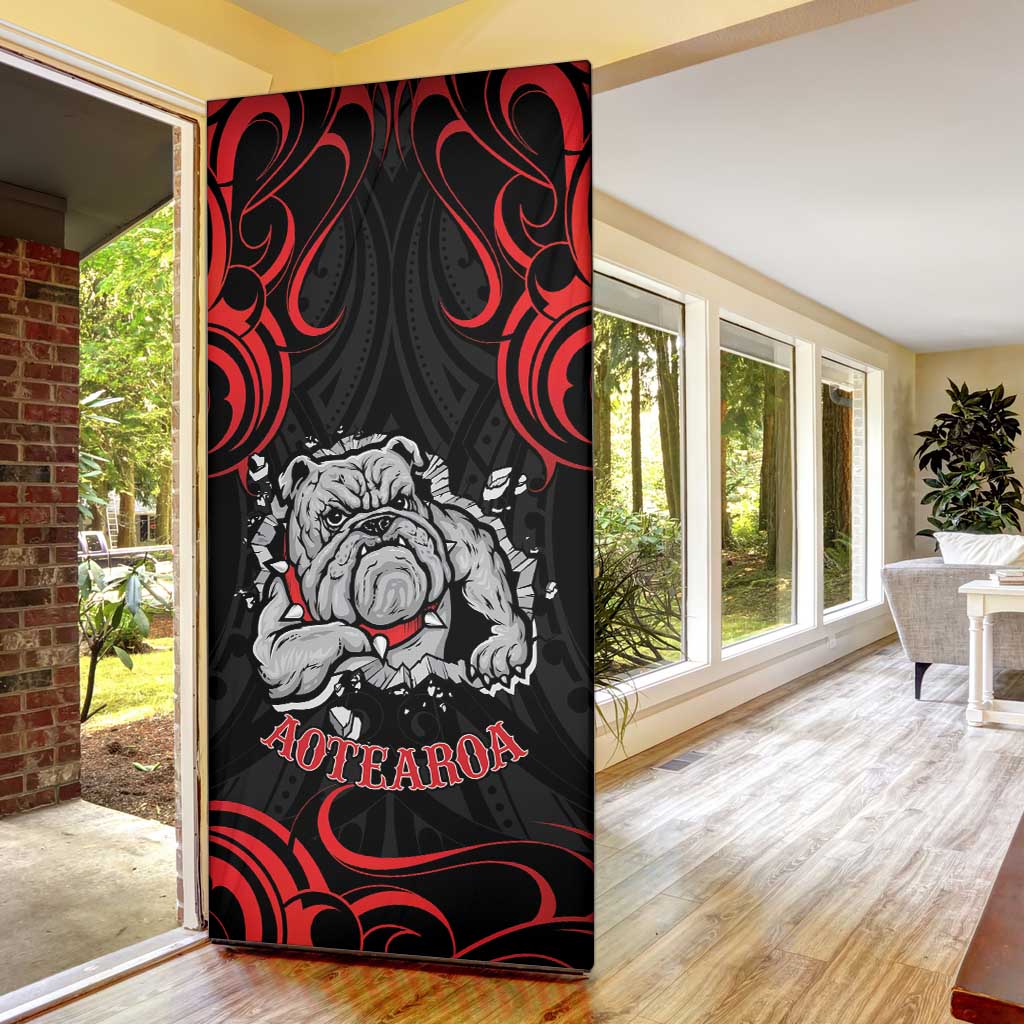 Aotearoa Bulldog Door Cover NZ Maori Tattoo - Polynesian Pride