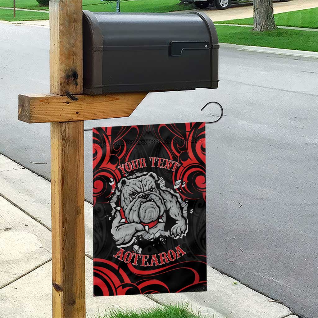 Personalised Aotearoa Bulldog Garden Flag NZ Maori Tattoo