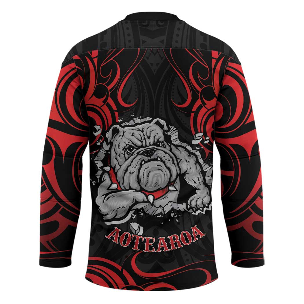 Aotearoa Bulldog Hockey Jersey NZ Maori Tattoo - Polynesian Pride