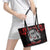 Personalised Aotearoa Bulldog Leather Tote Bag NZ Maori Tattoo