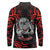 Personalised Aotearoa Bulldog Long Sleeve Polo Shirt NZ Maori Tattoo