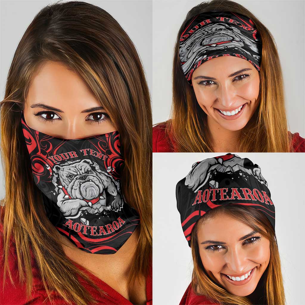 Personalised Aotearoa Bulldog Neck Gaiter NZ Maori Tattoo - Polynesian Pride