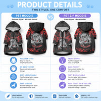 Personalised Aotearoa Bulldog Pet Hoodie NZ Maori Tattoo