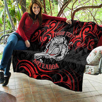 Personalised Aotearoa Bulldog Quilt NZ Maori Tattoo