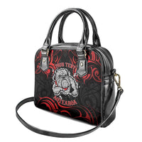 Personalised Aotearoa Bulldog Shoulder Handbag NZ Maori Tattoo