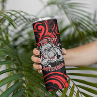 Personalised Aotearoa Bulldog Skinny Tumbler NZ Maori Tattoo LT14 - Polynesian Pride