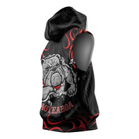 Aotearoa Bulldog Sleeveless Hoodie NZ Maori Tattoo - Polynesian Pride