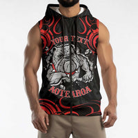 Aotearoa Bulldog Sleeveless Zip Hoodie NZ Maori Tattoo LT14 - Polynesian Pride