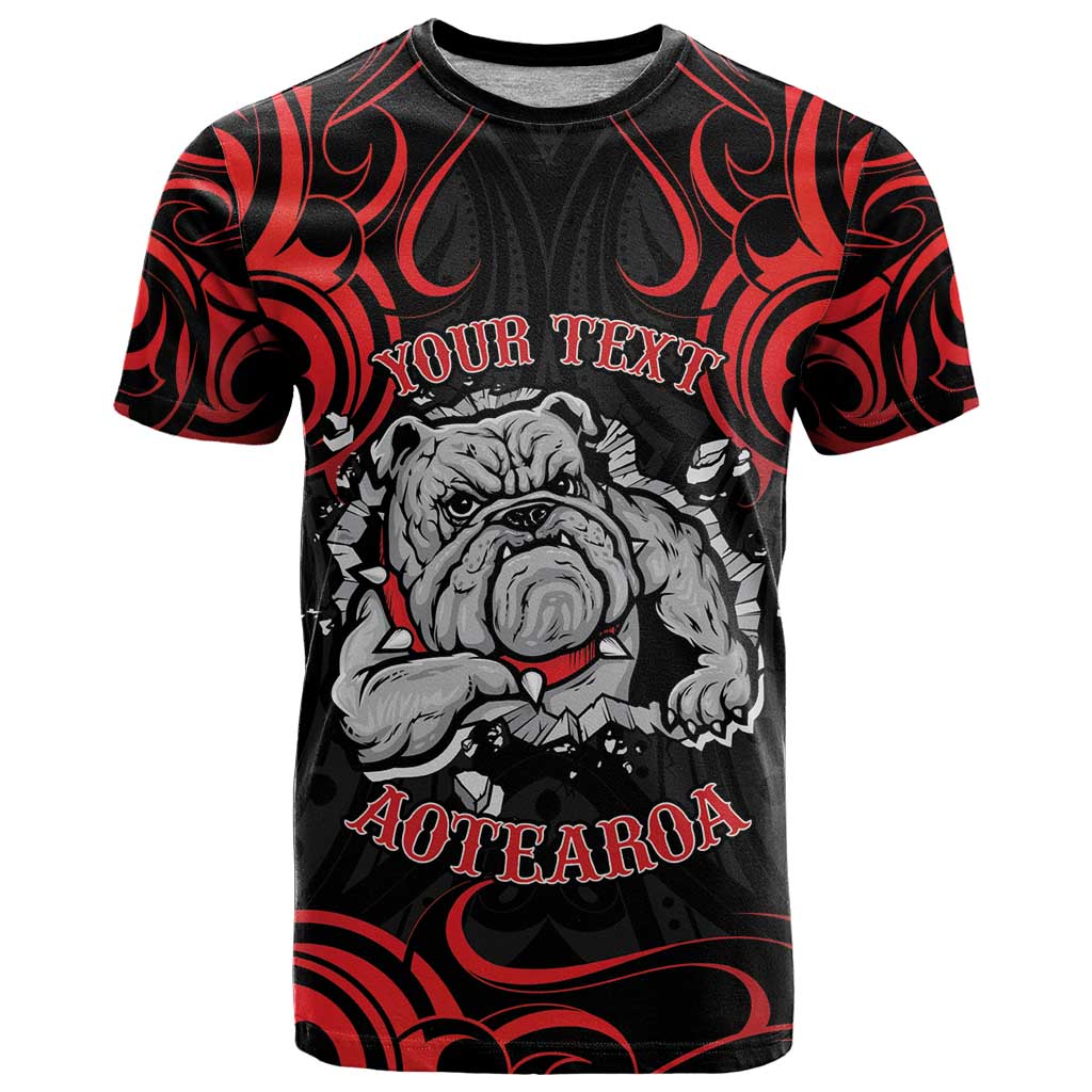 Personalised Aotearoa Bulldog T Shirt NZ Maori Tattoo
