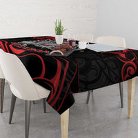Personalised Aotearoa Bulldog Tablecloth NZ Maori Tattoo