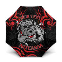 Personalised Aotearoa Bulldog Umbrella NZ Maori Tattoo - Polynesian Pride