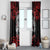 Personalised Aotearoa Bulldog Window Curtain NZ Maori Tattoo