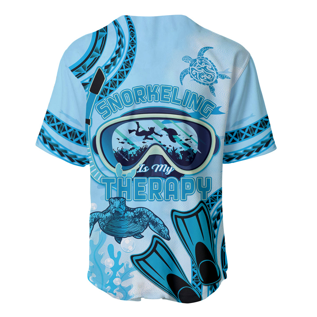 Hawaii Sea Turtle Snorkeling Is My Therapy Baseball Jersey