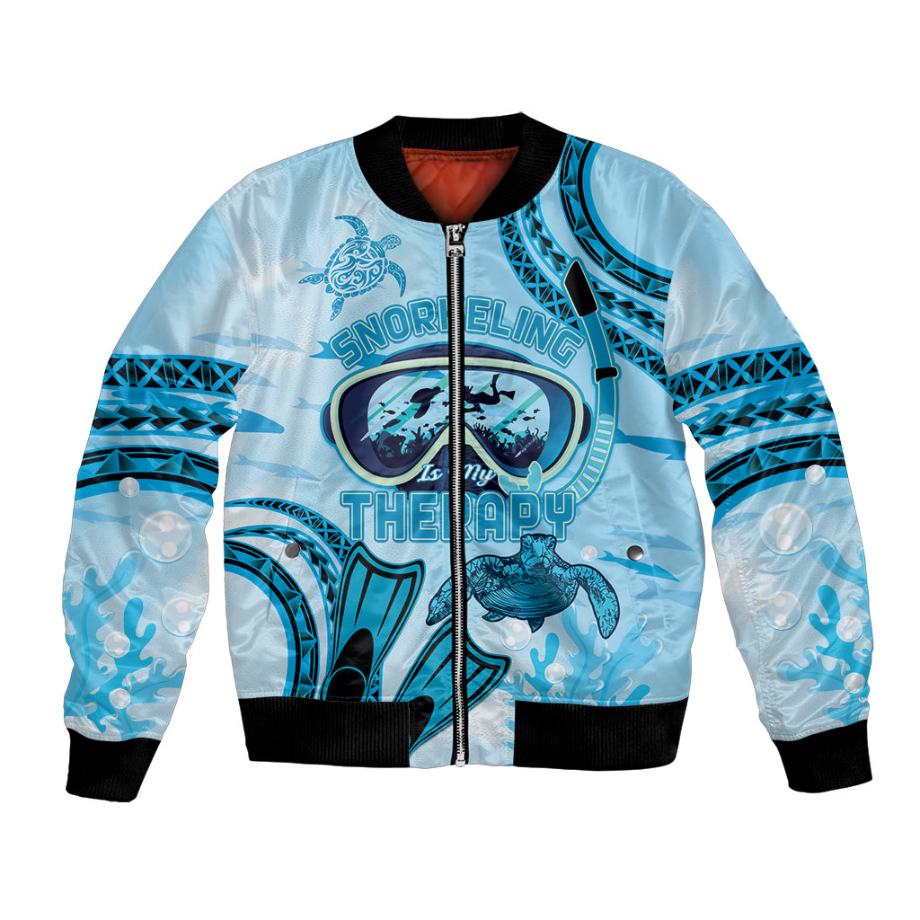Hawaii Sea Turtle Snorkeling Is My Therapy Bomber Jacket