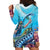 Hawaii Snorkeling Honu Turtle Hoodie Dress Under The Ocean Vibes