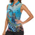 Hawaii Snorkeling Honu Turtle Women Sleeveless Polo Shirt Under The Ocean Vibes