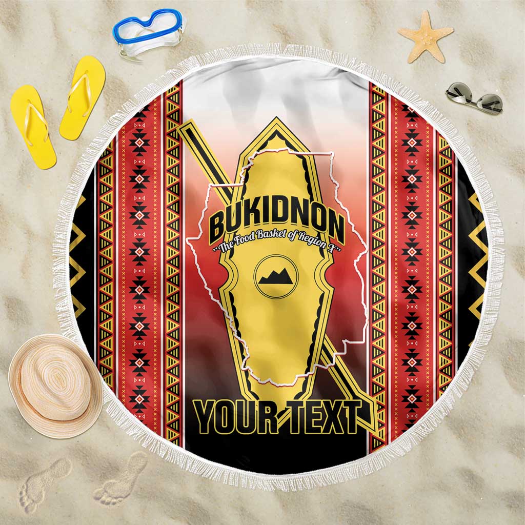 Personalised Bukidnon Philippines Beach Blanket The Food Basket of Region X