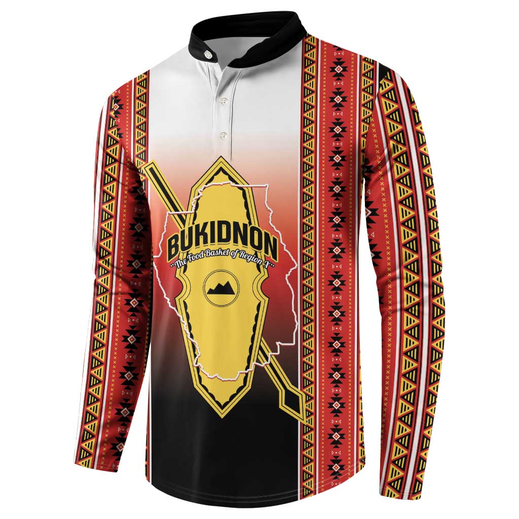 Personalised Bukidnon Philippines Button Sweatshirt The Food Basket of Region X