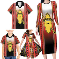 Personalised Bukidnon Philippines Family Matching Long Sleeve Bodycon Dress and Hawaiian Shirt The Food Basket of Region X