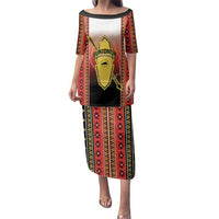Personalised Bukidnon Philippines Family Matching Puletasi and Hawaiian Shirt The Food Basket of Region X LT14 Mom's Dress Red - Polynesian Pride