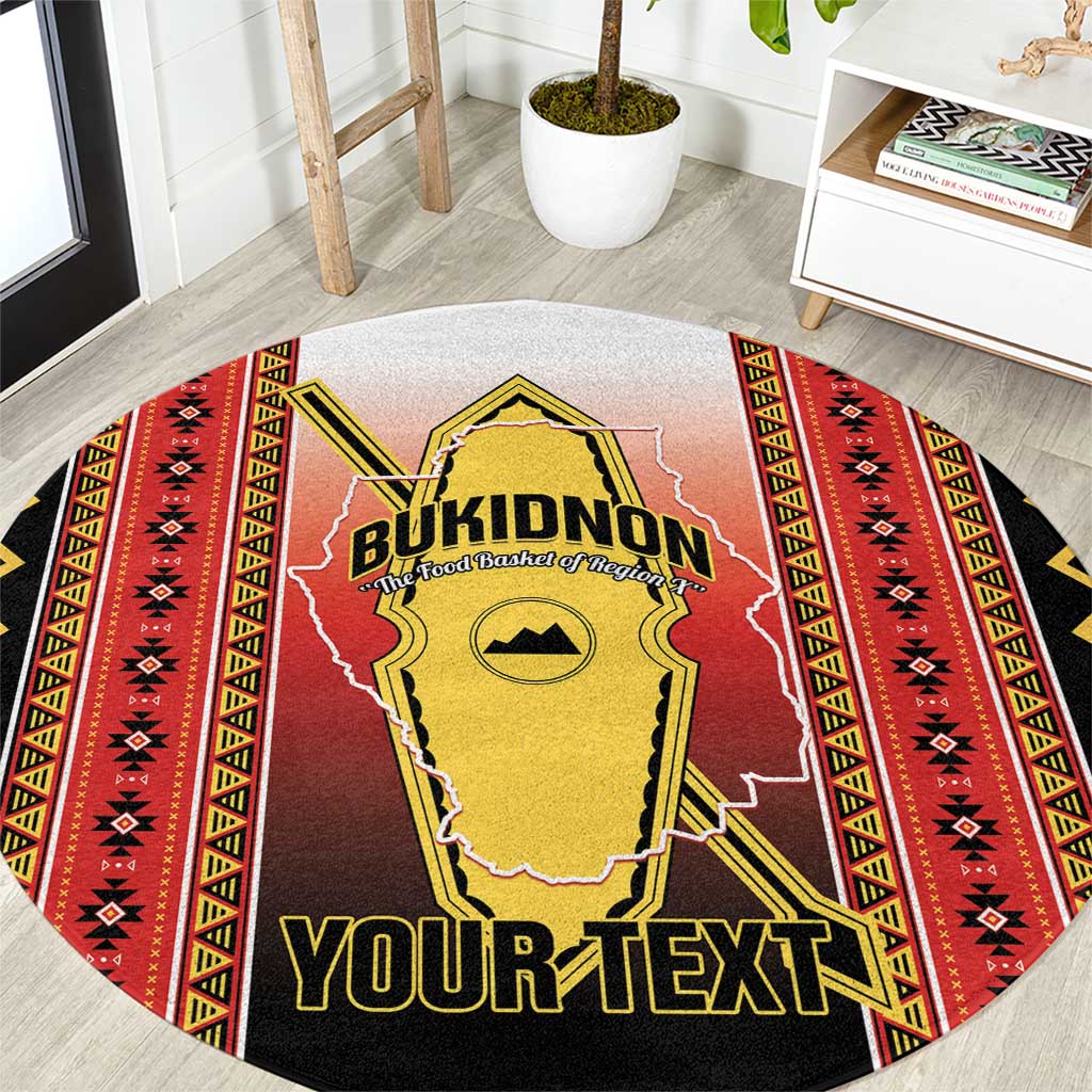 Personalised Bukidnon Philippines Round Carpet The Food Basket of Region X