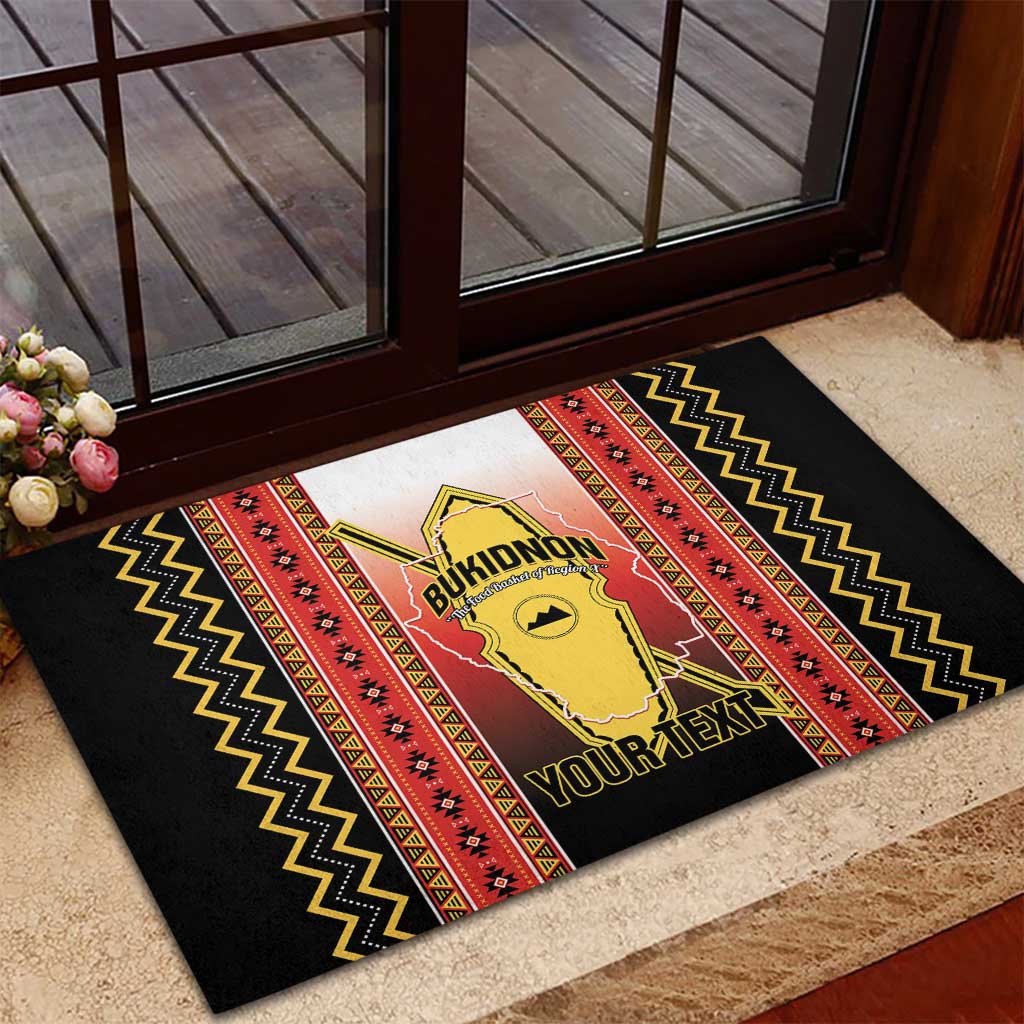 Personalised Bukidnon Philippines Rubber Doormat The Food Basket of Region X