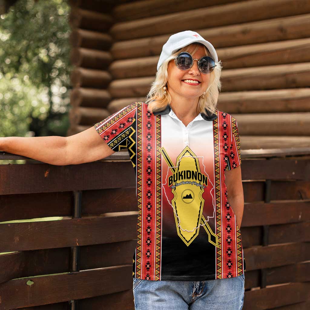 Personalised Bukidnon Philippines Women Polo Shirt The Food Basket of Region X