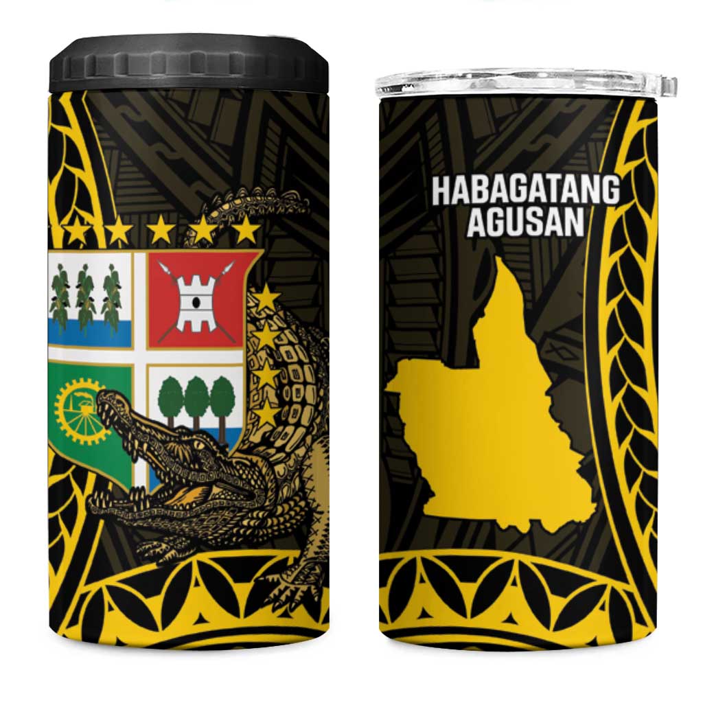 Agusan del Sur Philippines 4 in 1 Can Cooler Tumbler Habagatang Agusan Lolong