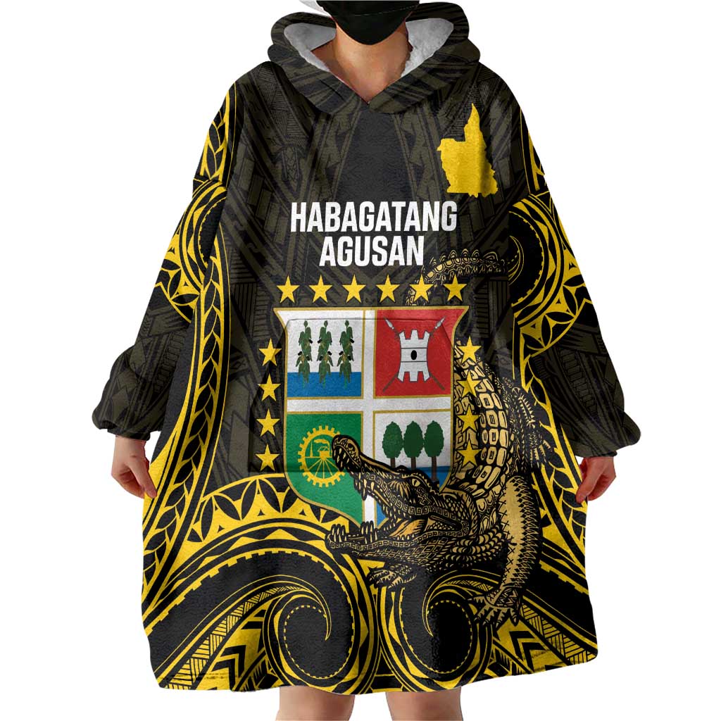 Agusan del Sur Philippines Wearable Blanket Hoodie Habagatang Agusan Lolong