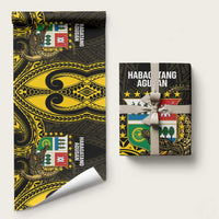 Agusan del Sur Philippines Wrapping Paper Habagatang Agusan Lolong LT14 58" × 23" Black - Polynesian Pride