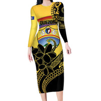 Quezon Province Family Matching Long Sleeve Bodycon Dress and Hawaiian Shirt Cocolandia Philippines Turtle