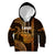 Polynesian Pride Hawaiian Islands Kid Hoodie Lani Map Gold Kanaka With Kakau LT14 Hoodie Gold - Polynesian Pride