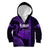 Polynesian Pride Hawaiian Islands Kid Hoodie Kauai Map Purple Kanaka With Kakau LT14 Zip Hoodie Purple - Polynesian Pride