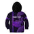 Personalised Hawaiian Islands Kid Hoodie Kauai Map Purple Kanaka With Kakau LT14 - Polynesian Pride