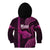 Polynesian Pride Hawaiian Islands Kid Hoodie Maui Map Pink Kanaka With Kakau LT14 - Polynesian Pride