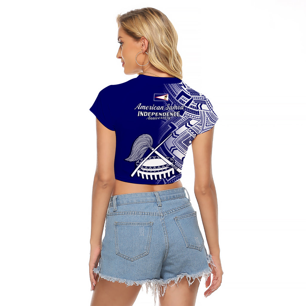 Polynesian Pride American Samoa Raglan Cropped T Shirt July 4 Independence Day LT14 - Polynesian Pride