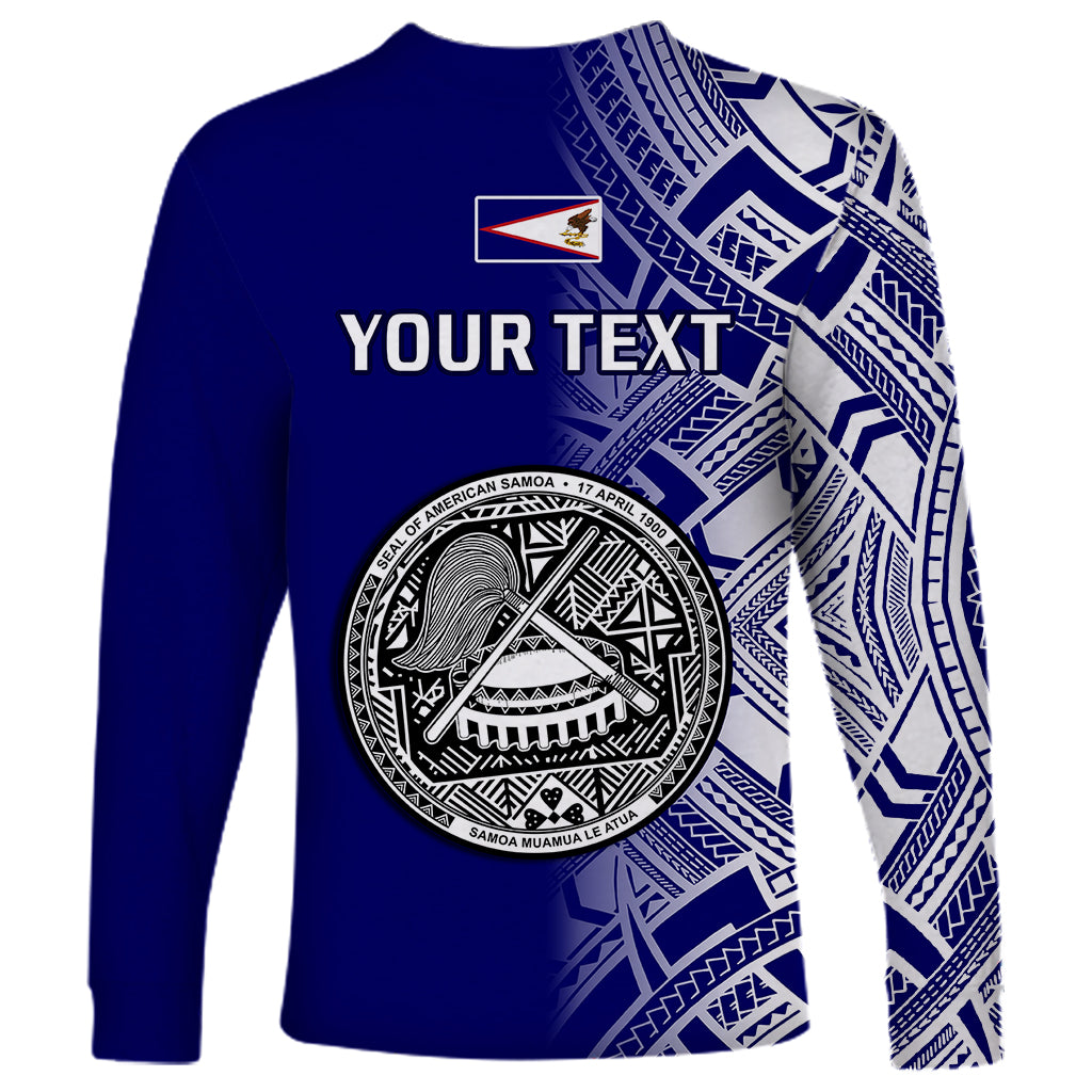 Personalised American Samoa Long Sleeve Shirt July 4 Independence Day LT14 - Polynesian Pride